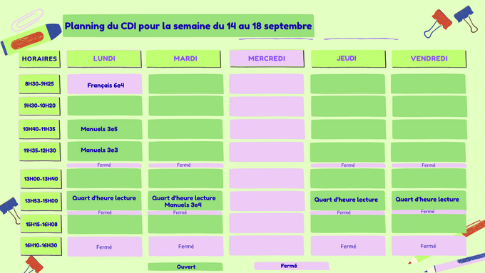 Rose et Crème Illustration Vide Leçon hebdomadaire Calendrier (10).png